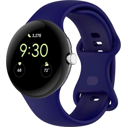 Kup Bizon Strap Uhr Silikon Google Pixel Uhr 3 (45mm) Saphir - BIZ6489 - {ean13} - Sklep Home Screen