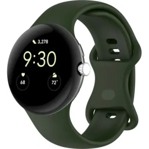 Kup Silikonowy pasek Bizon Strap Watch Silicone do Google Pixel Watch 3 (45mm) ciemnozielony - BIZ6490 - {ean13} - Sklep Home Screen