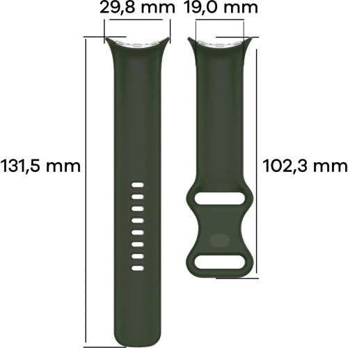 Kup Silikonový pásek Bizon Strap Watch Silicone pro Google Pixel Watch 3 (45mm) tmavě zelený - BIZ6490 - {ean13} - Sklep Home Screen