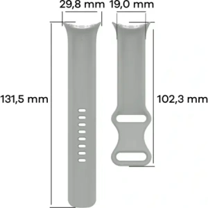 Kup Silikonowy pasek Bizon Strap Watch Silicone do Google Pixel Watch 3 (45mm) szary - BIZ6491 - {ean13} - Sklep Home Screen
