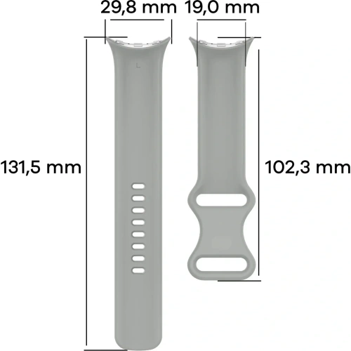Kup Silikonový pásek Bizon Strap Watch Silicone pro Google Pixel Watch 3 (45mm) šedý - BIZ6491 - {ean13} - Sklep Home Screen