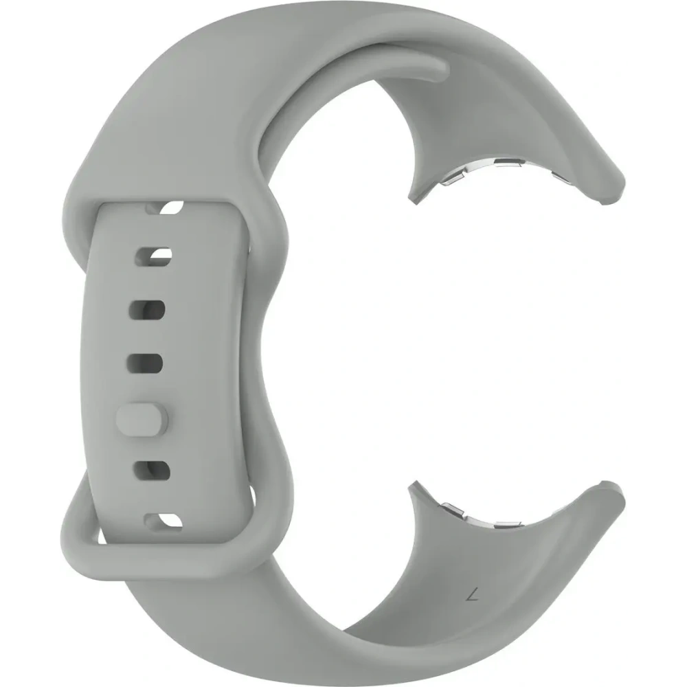 Silikonowy pasek Bizon Strap Watch Silicone do Google Pixel Watch 3 (45mm) szary