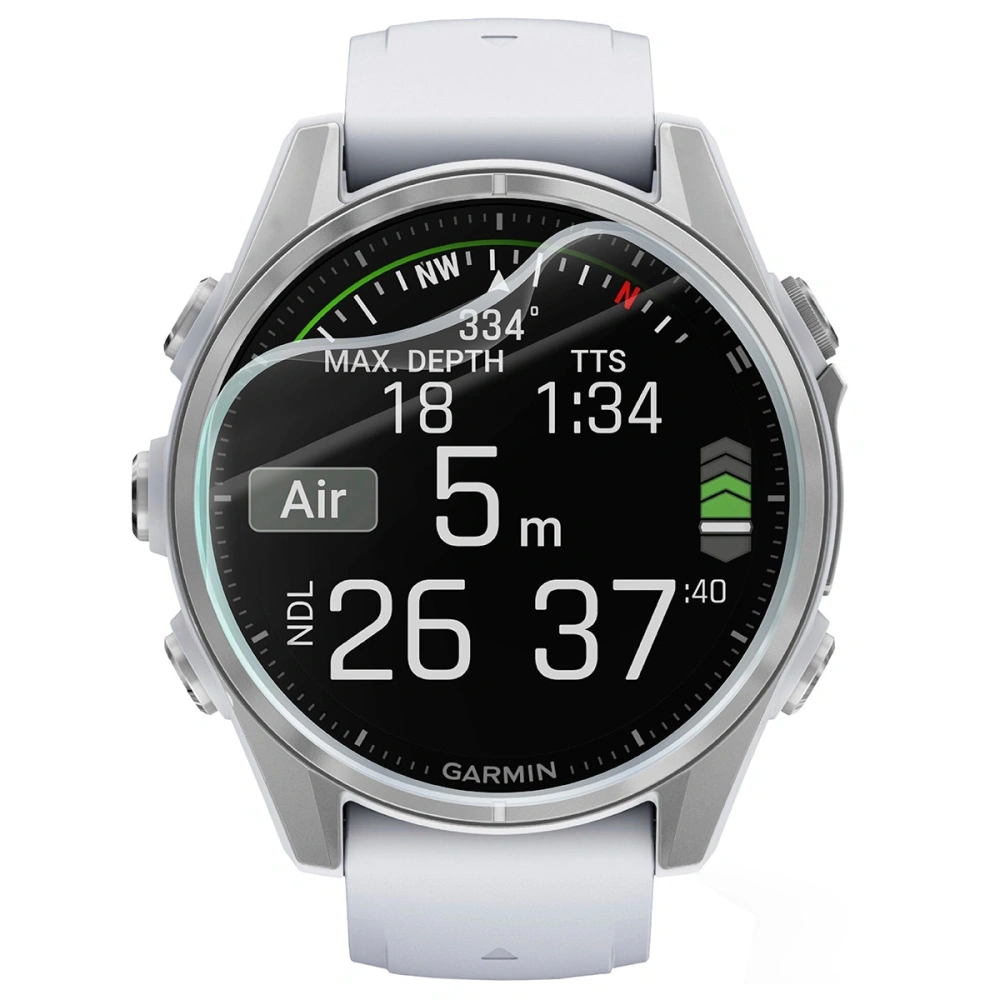 Folia hydrożelowa na ekran Bizon Glass Watch Hydrogel do Garmin Fenix 8 AMOLED 43 mm [2 PACK]