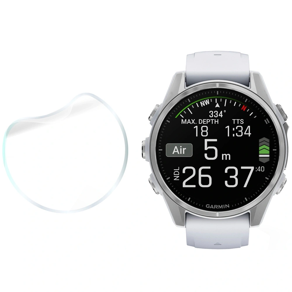 Folia hydrożelowa na ekran Bizon Glass Watch Hydrogel do Garmin Fenix 8 AMOLED 43 mm [2 PACK]