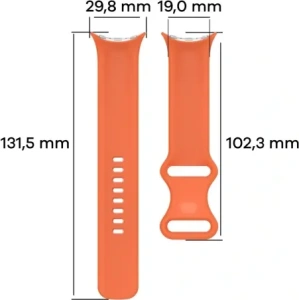 Kup Silikonowy pasek Bizon Strap Watch Silicone do Google Pixel Watch 3 (45mm) pomarańczowy - BIZ6494 - {ean13} - Sklep Home Screen