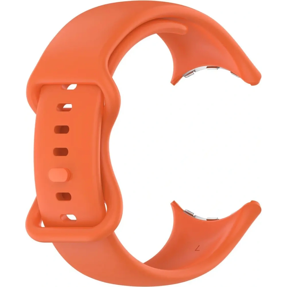 Silikonowy pasek Bizon Strap Watch Silicone do Google Pixel Watch 3 (45mm) pomarańczowy