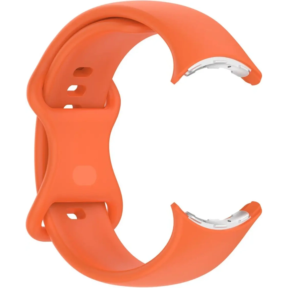 Silikonowy pasek Bizon Strap Watch Silicone do Google Pixel Watch 3 (45mm) pomarańczowy