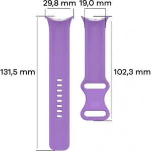 Silikonový pásik Bizon Strap Watch Silicone do Google Pixel Watch 3 (45mm) fialový