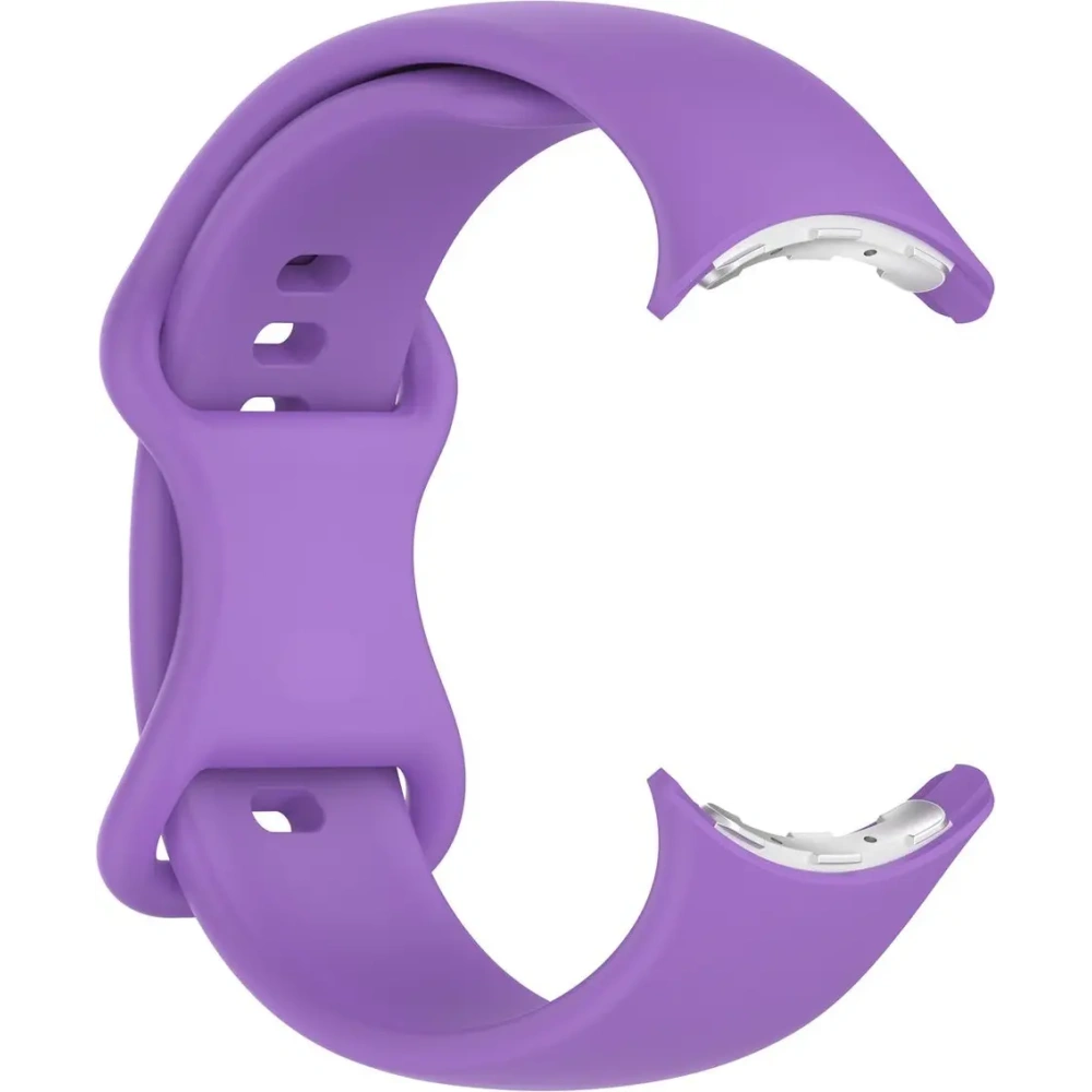 Silikonowy pasek Bizon Strap Watch Silicone do Google Pixel Watch 3 (45mm) fioletowy