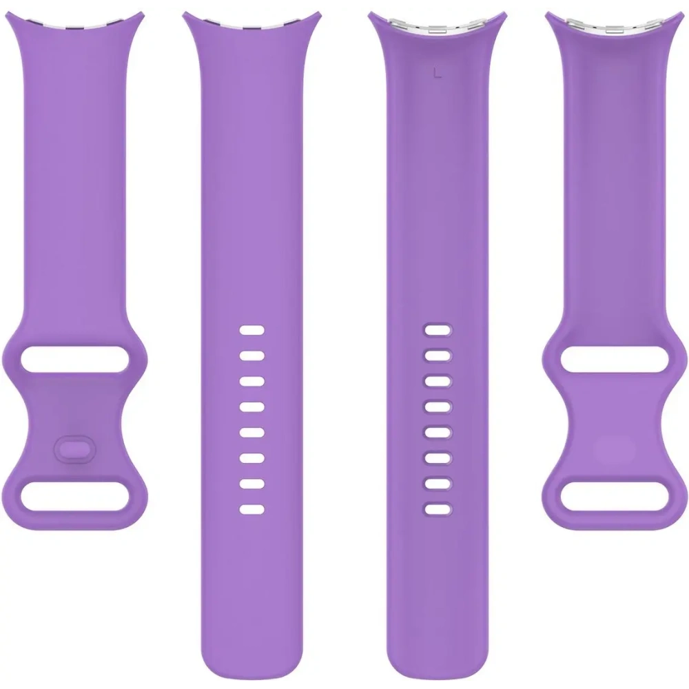 Silikonowy pasek Bizon Strap Watch Silicone do Google Pixel Watch 3 (45mm) fioletowy