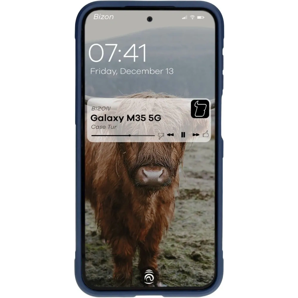 Pancerne etui Bizon Case Tur do Samsung Galaxy M35 5G granatowe