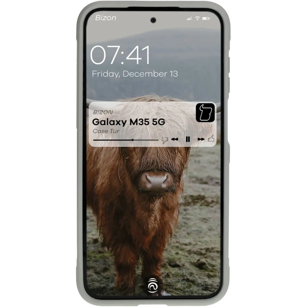Pancerne etui Bizon Case Tur do Samsung Galaxy M35 5G jasnoszare