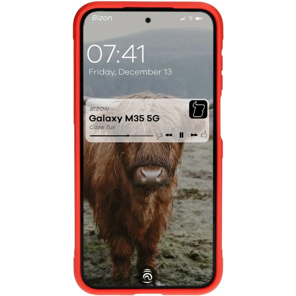 Pancerne etui Bizon Case Tur do Samsung Galaxy M35 5G czerwone