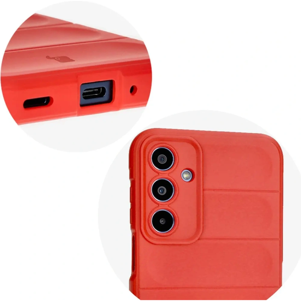 Pancerne etui Bizon Case Tur do Samsung Galaxy M35 5G czerwone