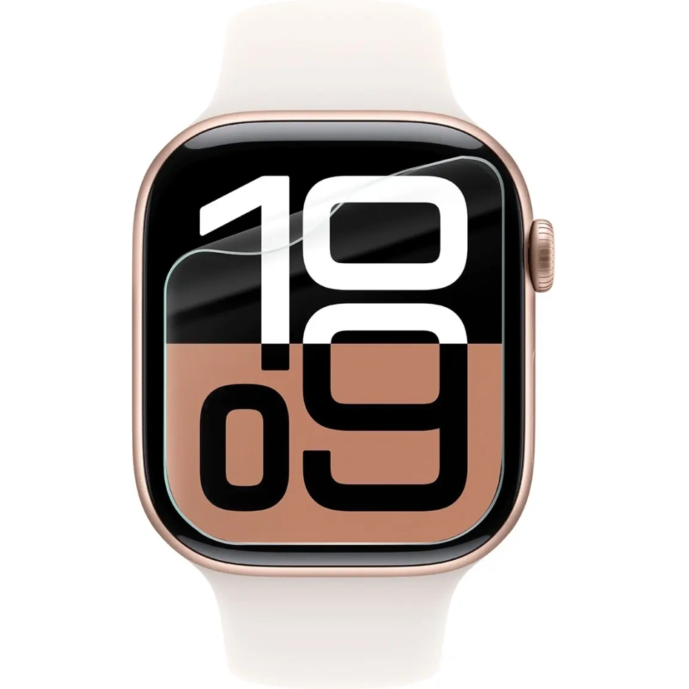 Folia hydrożelowa na ekran Bizon Glass Watch Hydrogel do Apple Watch 10 / 11 42mm [2 PACK]