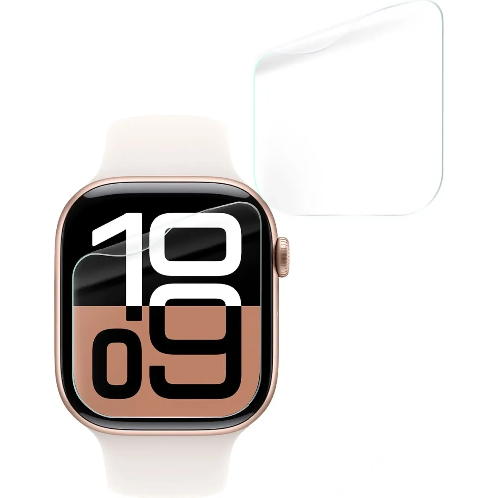 Folia hydrożelowa na ekran Bizon Glass Watch Hydrogel do Apple Watch 10 / 11 42mm [2 PACK]