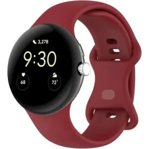 Kup Silikonowy pasek Bizon Strap Watch Silicone do Google Pixel Watch 3 (45mm) karminowy - BIZ6505 - {ean13} - Sklep Home Screen