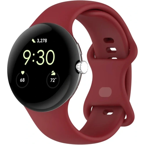 Kup Silikonowy pasek Bizon Strap Watch Silicone do Google Pixel Watch 3 (45mm) karminowy - BIZ6505 - {ean13} - Sklep Home Screen