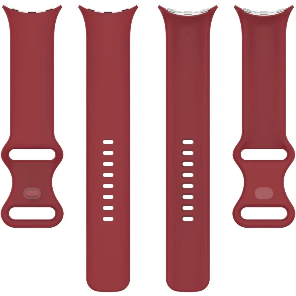 Silikonowy pasek Bizon Strap Watch Silicone do Google Pixel Watch 3 (45mm) karminowy