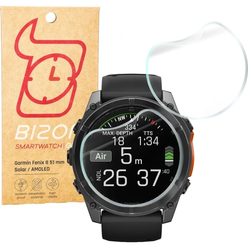 Kup Bizon üveg óra hidrogel Garmin Fenix 8 Solar 51 mm / AMOLED 47 mm / AMOLED 51 mm [2 PACK] - BIZ6507 - {ean13} - Sklep Home Screen