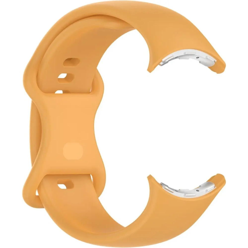 Silikonowy pasek Bizon Strap Watch Silicone do Google Pixel Watch 3 (45mm) żółty