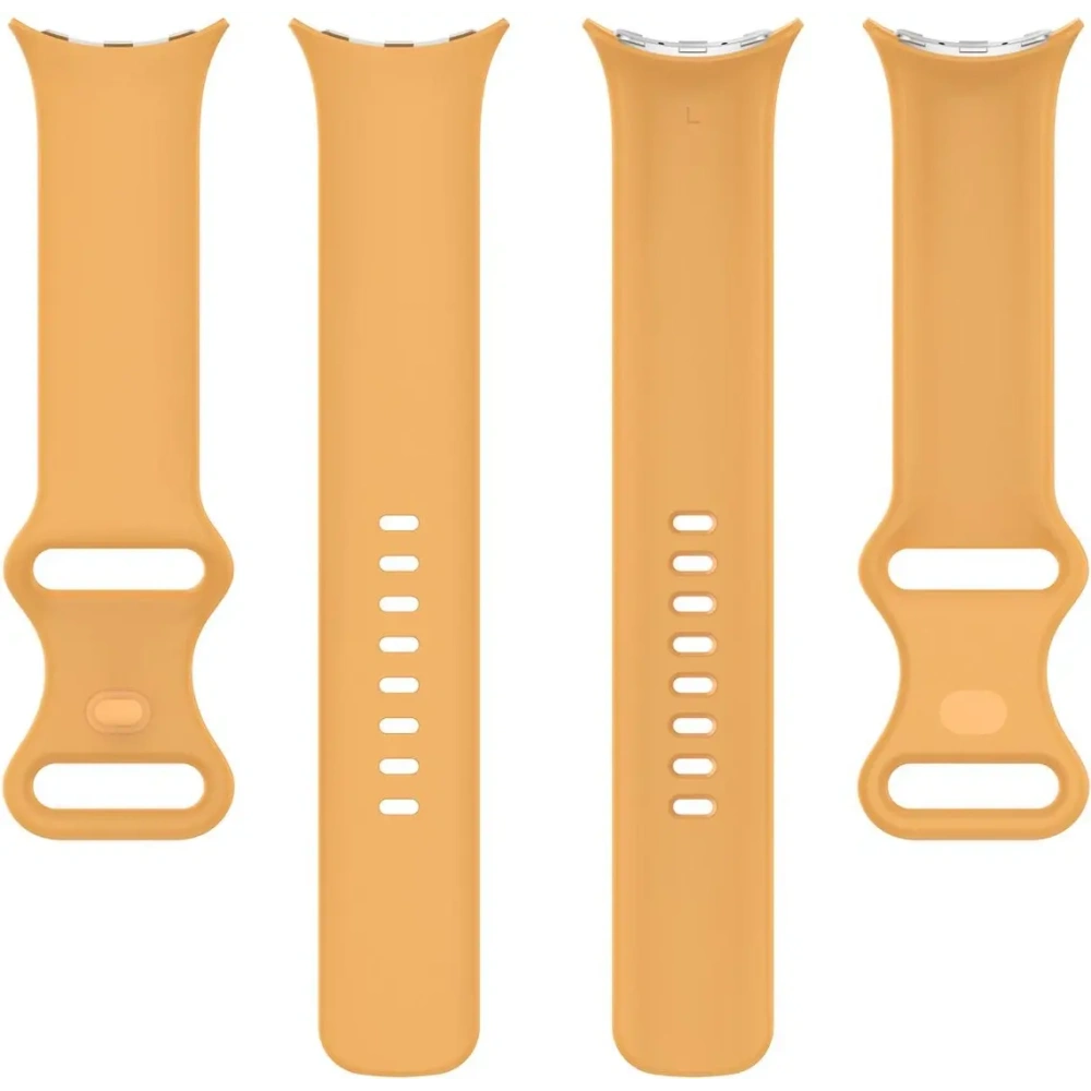 Silikonowy pasek Bizon Strap Watch Silicone do Google Pixel Watch 3 (45mm) żółty