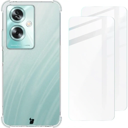 Buy Bizon Case Clear Pack case + 2x screen glass Oppo A79 5G clear - BIZ6510 - {ean13} - Home Screen Store Europe