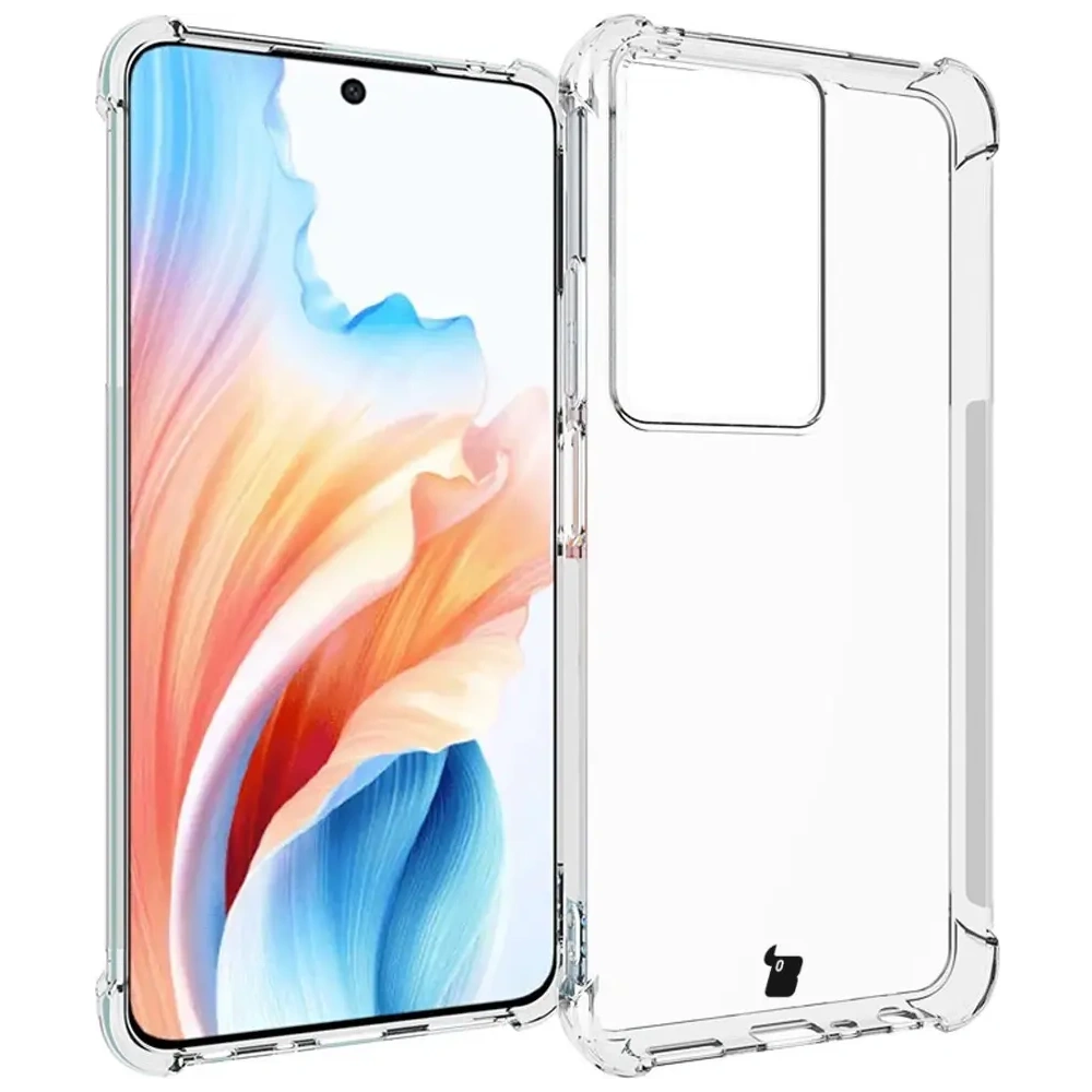 Etui + 2x szkło na ekran Bizon Case Clear Pack do Oppo A79 5G przezroczyste