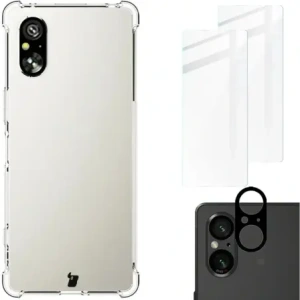 Kup Bizon Case Clear Pack tok + 2x edzett üveg + lencseüveg Sony Xperia 5 V-hez - BIZ6511 - {ean13} - Sklep Home Screen
