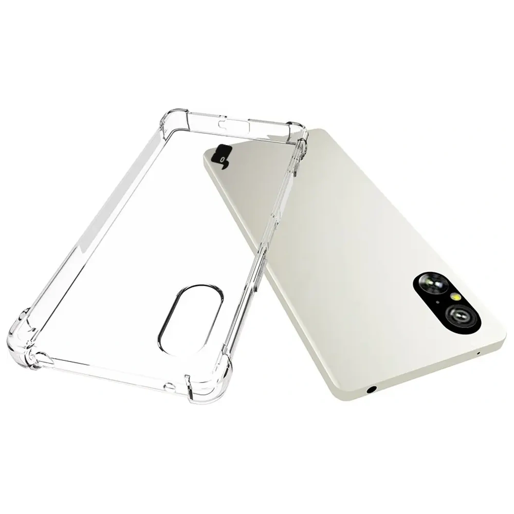 Etui + 2x szkło hartowane na ekran + szkło na obiektyw Bizon Case Clear Pack do Sony Xperia 5 V