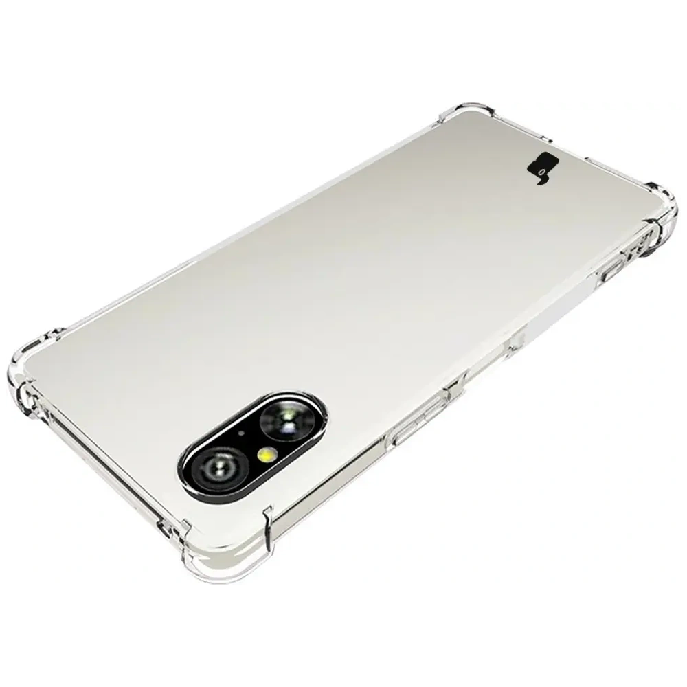 Etui + 2x szkło hartowane na ekran + szkło na obiektyw Bizon Case Clear Pack do Sony Xperia 5 V