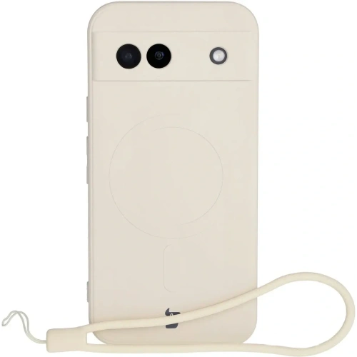 Kup Silikonové pouzdro s magnetickým kroužkem Bizon Case Silicone Magnetic Sq pro Google Pixel 8a béžové - BIZ6513 - {ean13} - Sklep Home Screen