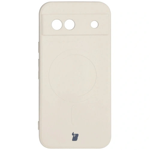 Kup Silikonové pouzdro s magnetickým kroužkem Bizon Case Silicone Magnetic Sq pro Google Pixel 8a béžové - BIZ6513 - {ean13} - Sklep Home Screen