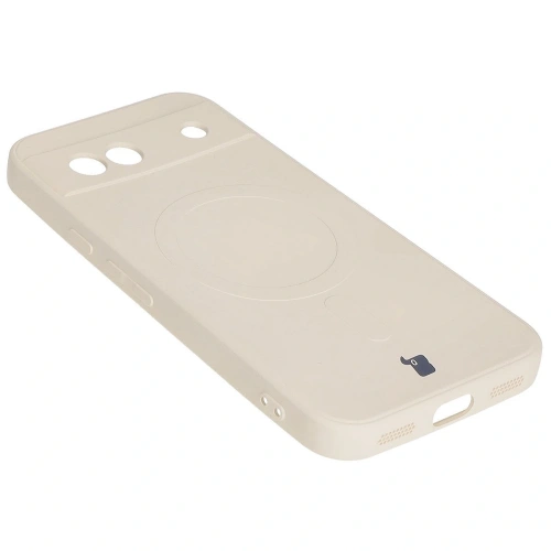 Kup Silikonové pouzdro s magnetickým kroužkem Bizon Case Silicone Magnetic Sq pro Google Pixel 8a béžové - BIZ6513 - {ean13} - Sklep Home Screen