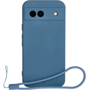 Kup Silikonové pouzdro s magnetickým kroužkem Bizon Case Silicone Magnetic Sq pro Google Pixel 8a modré - BIZ6515 - {ean13} - Sklep Home Screen