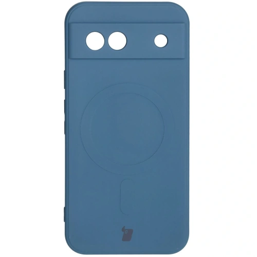 Kup Silikonové pouzdro s magnetickým kroužkem Bizon Case Silicone Magnetic Sq pro Google Pixel 8a modré - BIZ6515 - {ean13} - Sklep Home Screen