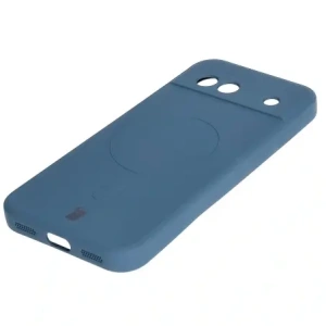 Kup Silikonové pouzdro s magnetickým kroužkem Bizon Case Silicone Magnetic Sq pro Google Pixel 8a modré - BIZ6515 - {ean13} - Sklep Home Screen