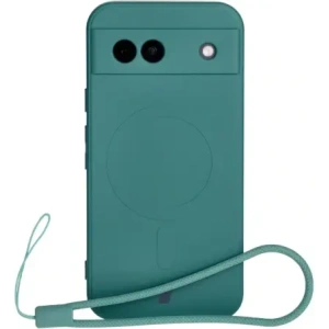 Kup Silikonové pouzdro s magnetickým kroužkem Bizon Case Silicone Magnetic Sq pro Google Pixel 8a tmavě zelené - BIZ6516 - {ean13} - Sklep Home Screen