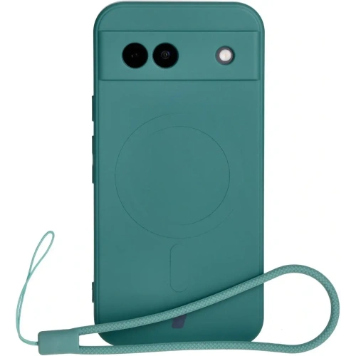 Kup Silikonové pouzdro s magnetickým kroužkem Bizon Case Silicone Magnetic Sq pro Google Pixel 8a tmavě zelené - BIZ6516 - {ean13} - Sklep Home Screen
