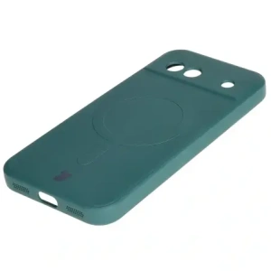 Kup Silikonové pouzdro s magnetickým kroužkem Bizon Case Silicone Magnetic Sq pro Google Pixel 8a tmavě zelené - BIZ6516 - {ean13} - Sklep Home Screen