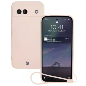 Kup Silikonový obal s magnetickým kroužkem Bizon Case Silicone Magnetic Sq pro Google Pixel 8a světle růžový - BIZ6519 - {ean13} - Sklep Home Screen