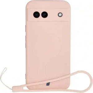 Kup Silikonový obal s magnetickým kroužkem Bizon Case Silicone Magnetic Sq pro Google Pixel 8a světle růžový - BIZ6519 - {ean13} - Sklep Home Screen
