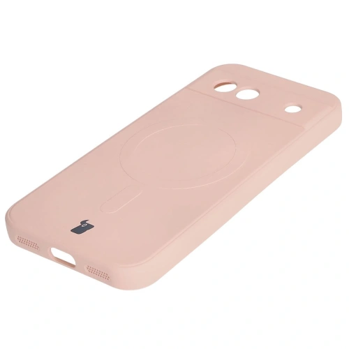 Kup Silikonový obal s magnetickým kroužkem Bizon Case Silicone Magnetic Sq pro Google Pixel 8a světle růžový - BIZ6519 - {ean13} - Sklep Home Screen