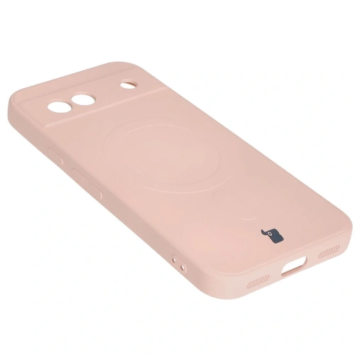 Kup Silikonový obal s magnetickým kroužkem Bizon Case Silicone Magnetic Sq pro Google Pixel 8a světle růžový - BIZ6519 - {ean13} - Sklep Home Screen