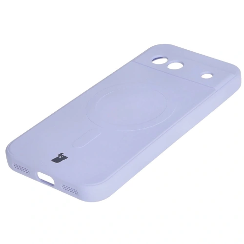 Kup Silikonové pouzdro s magnetickým kroužkem Bizon Case Silicone Magnetic Sq pro Google Pixel 8a světle fialové - BIZ6520 - {ean13} - Sklep Home Screen