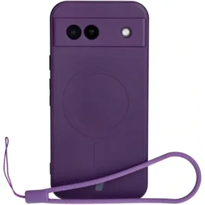 Kup Silikonové pouzdro s magnetickým kroužkem Bizon Case Silicone Magnetic Sq pro Google Pixel 8a švestkové - BIZ6521 - {ean13} - Sklep Home Screen