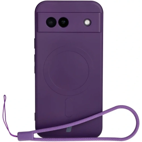 Kup Silikonové pouzdro s magnetickým kroužkem Bizon Case Silicone Magnetic Sq pro Google Pixel 8a švestkové - BIZ6521 - {ean13} - Sklep Home Screen