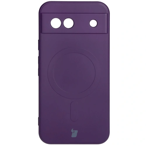 Kup Silikonové pouzdro s magnetickým kroužkem Bizon Case Silicone Magnetic Sq pro Google Pixel 8a švestkové - BIZ6521 - {ean13} - Sklep Home Screen