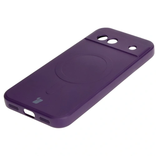 Kup Silikonové pouzdro s magnetickým kroužkem Bizon Case Silicone Magnetic Sq pro Google Pixel 8a švestkové - BIZ6521 - {ean13} - Sklep Home Screen