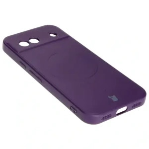 Kup Silikonové pouzdro s magnetickým kroužkem Bizon Case Silicone Magnetic Sq pro Google Pixel 8a švestkové - BIZ6521 - {ean13} - Sklep Home Screen